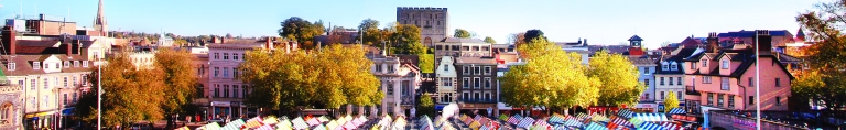 Norwich city centre skyline