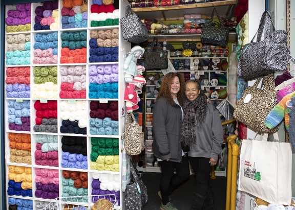 yarn and craft stall