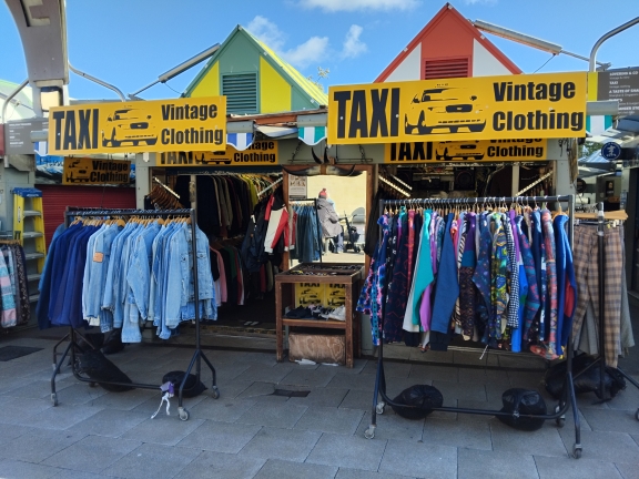 taxi clothing stall