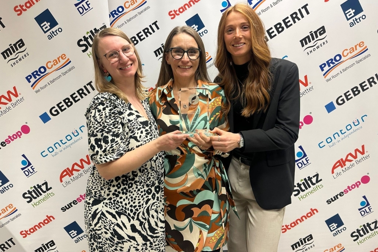 Home Improvement Team receiving the award