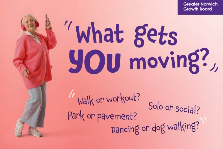 What gfets you moving? Walk or workout? Park or pavement? Dancing or dog walking?