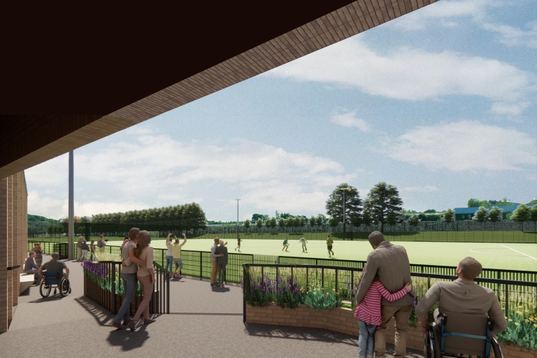 Spectator area at Sloughbottom Park