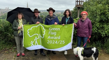 Cllr Emma Hampton with Friends of Kett's Heights group