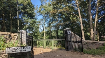 The new entrance and accessible pathway into Kett's Heights.