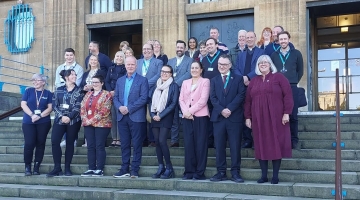 Key stakeholders celebrate Age Friendly City status.