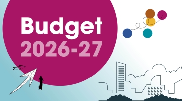 Graphic showing Budget 2026-27 related post 