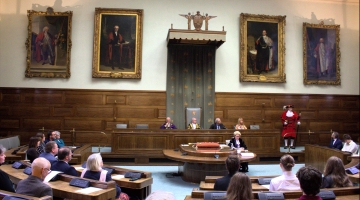 Picture showing the ceremony in the council chambers