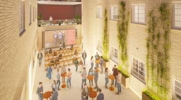 Artist's impression of the atrium