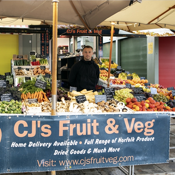 CJ's fruit and veg stall