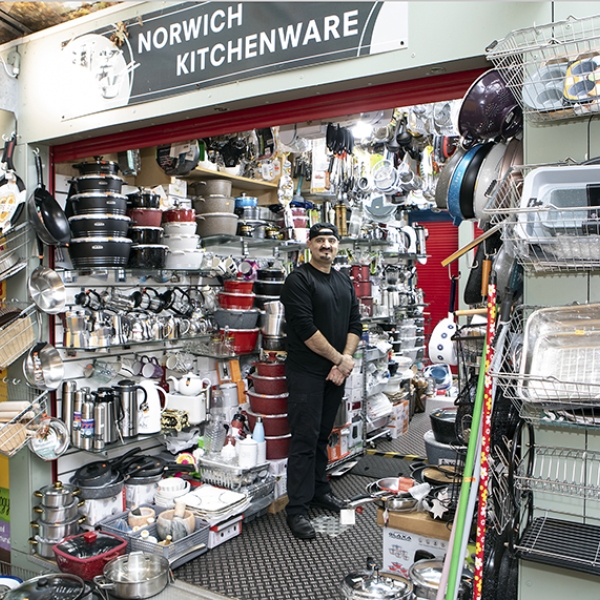 norwich kitchenware stall