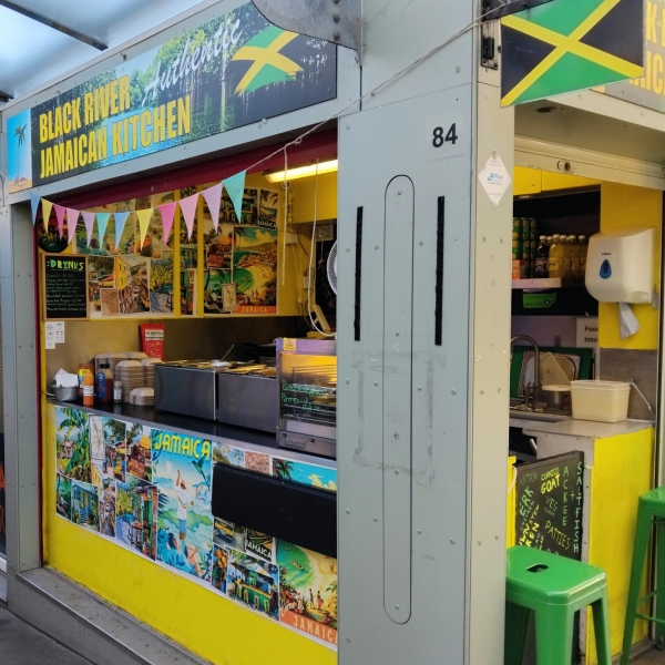 black river jamaican kitchen stall